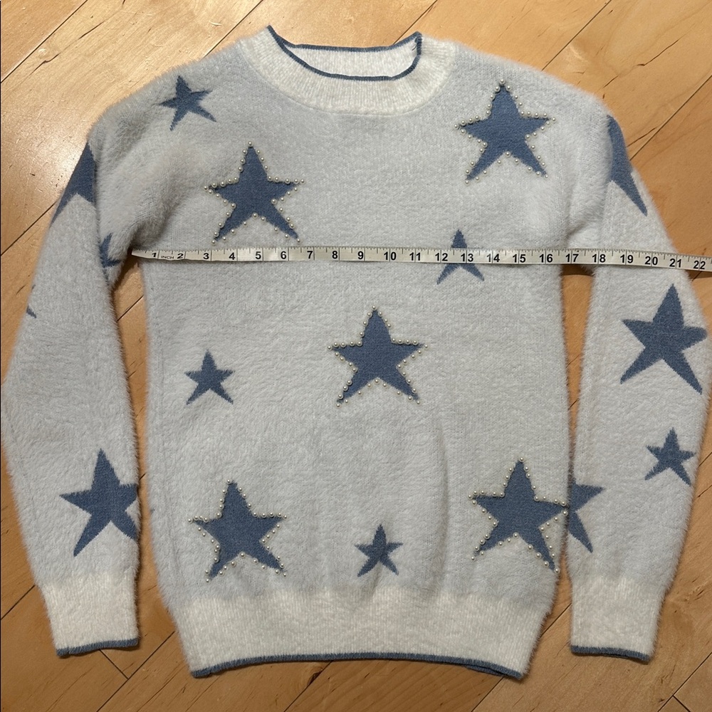Baby Blue Nanette Lepore Star Sweater